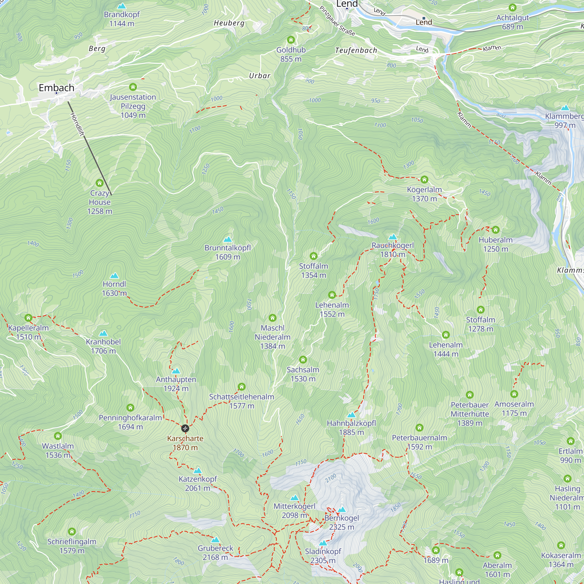 Tischleralm map