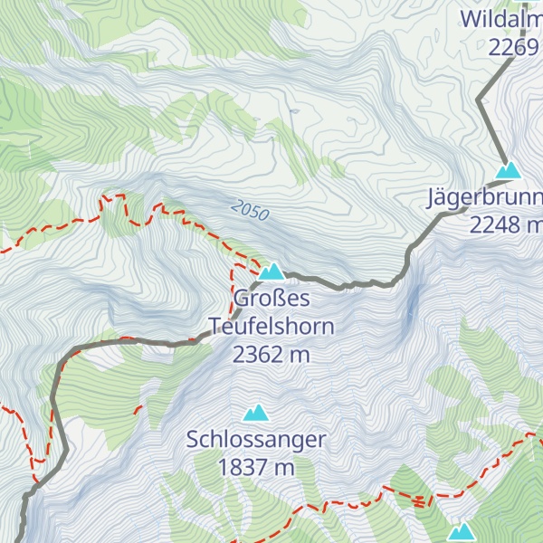 Map of Großes Teufelshorn
