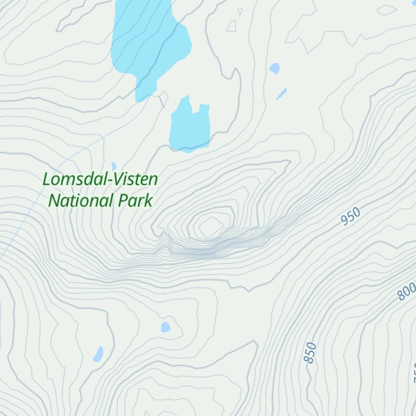 Map of Litlskardtinden