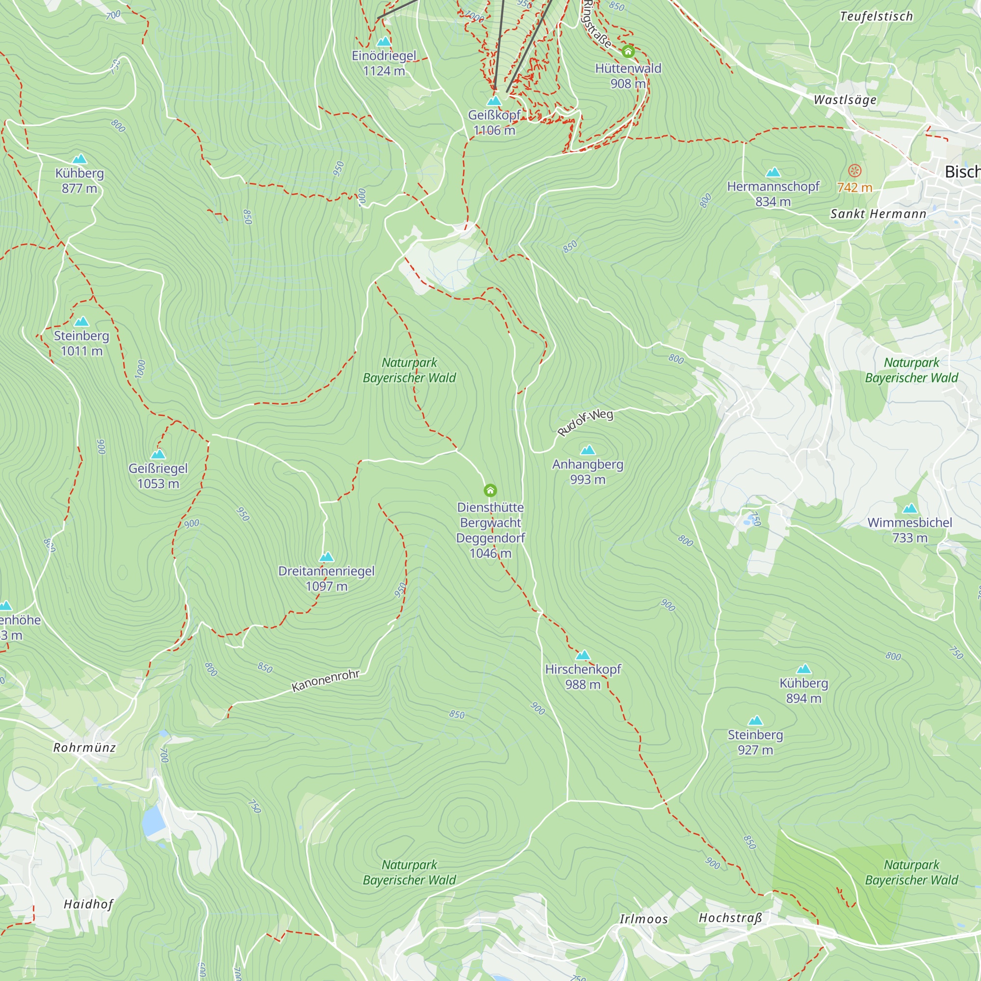 Diensthütte Bergwacht Deggendorf map