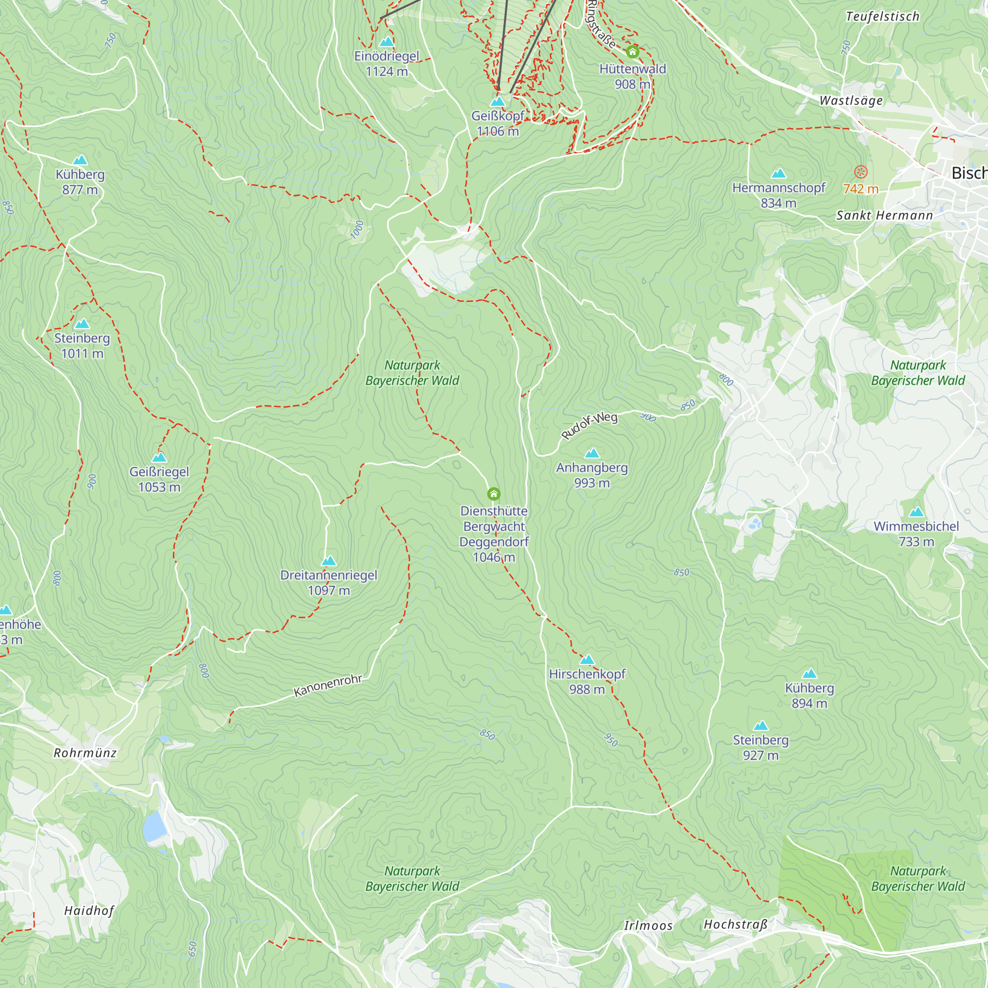 Diensthütte Bergwacht Deggendorf map