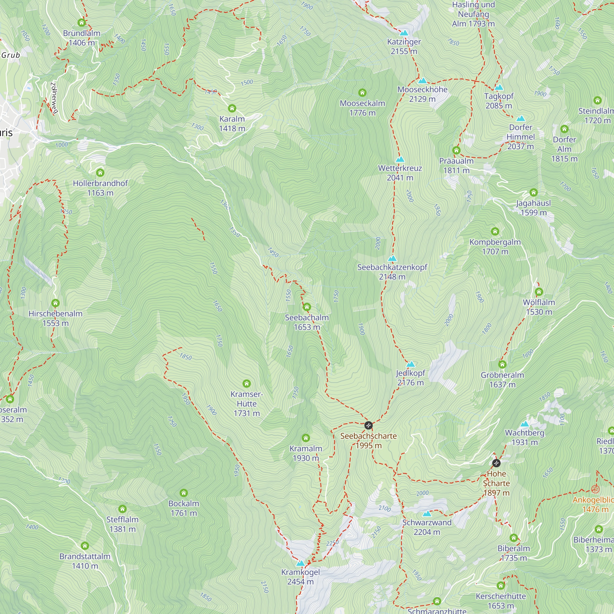 Seebachalm map