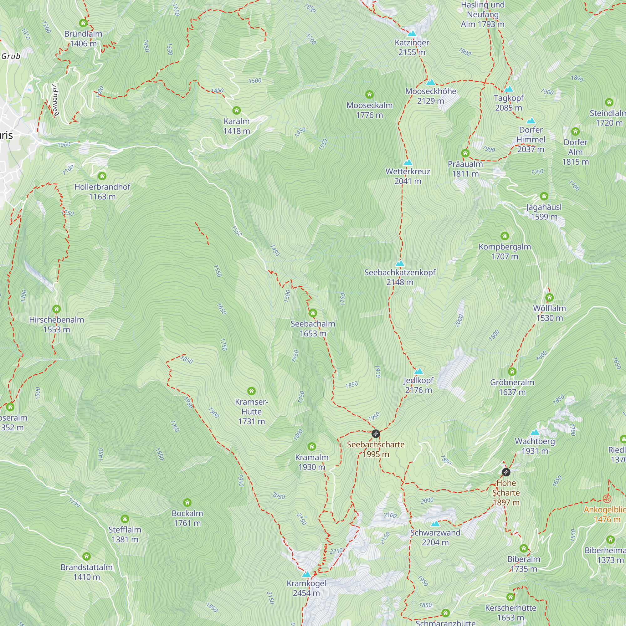Seebachalm map