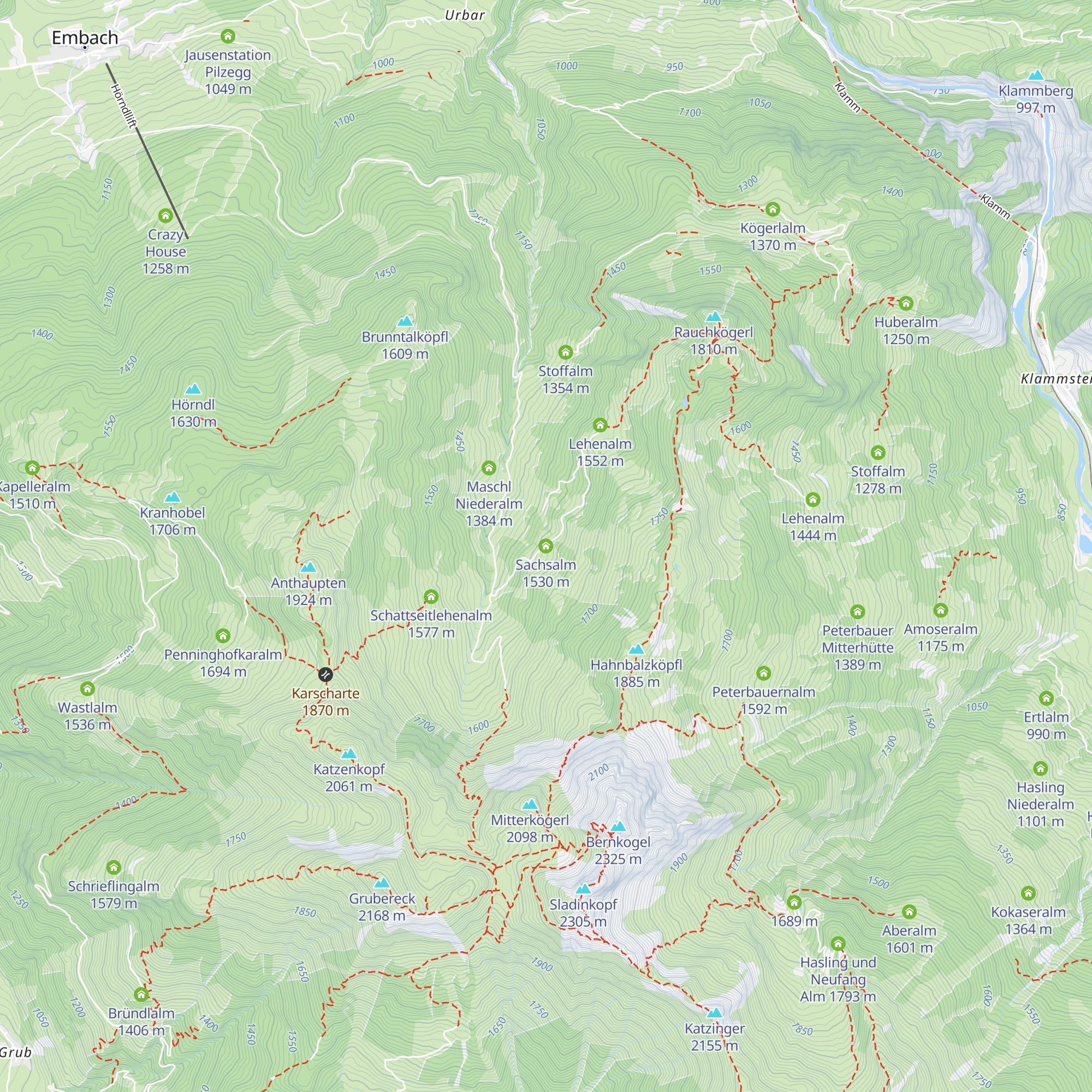 Sachsalm map