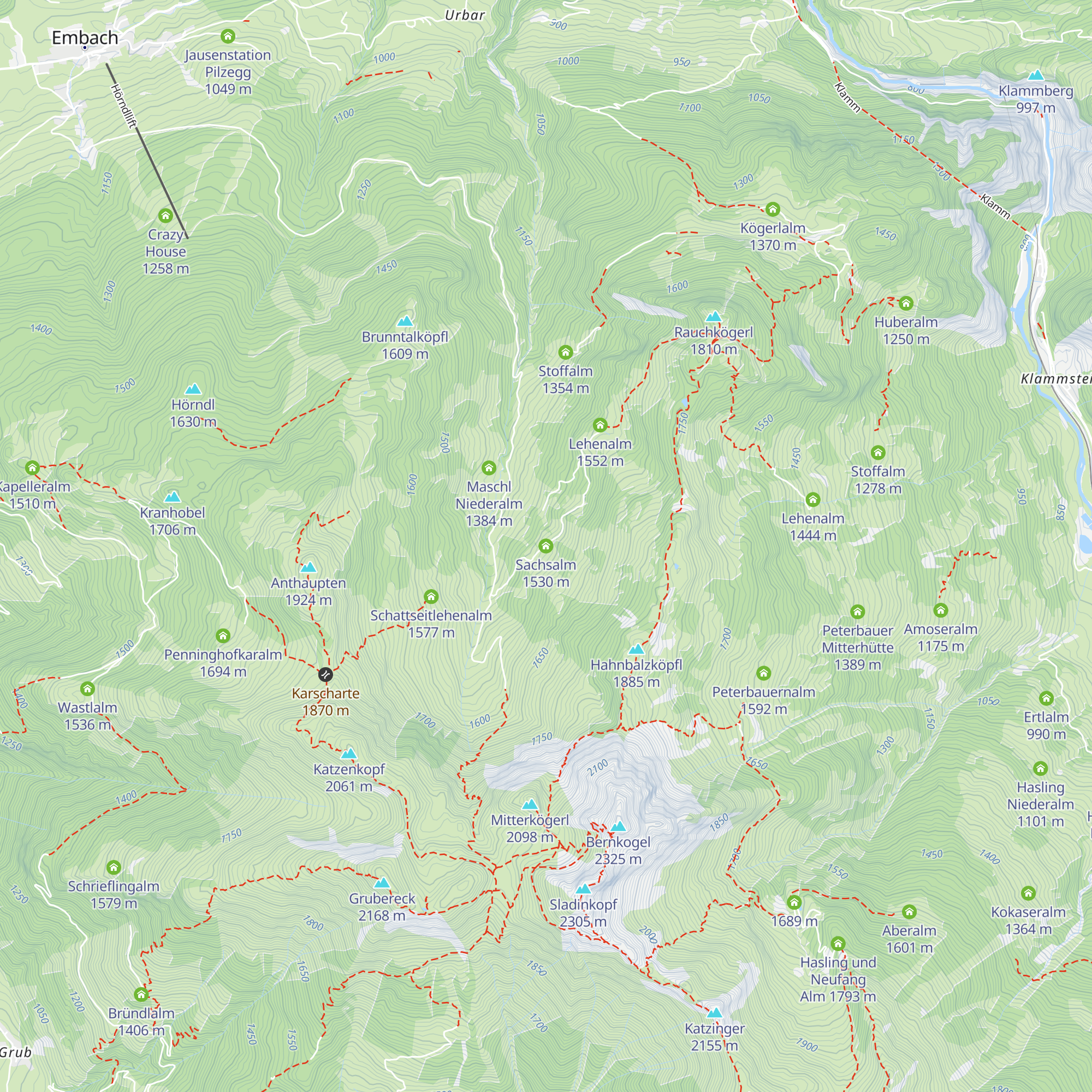 Sachsalm map