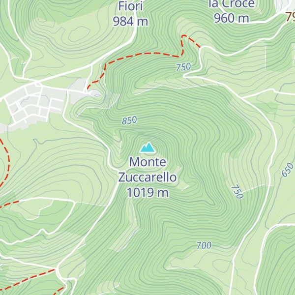 Map of Monte Zuccarello