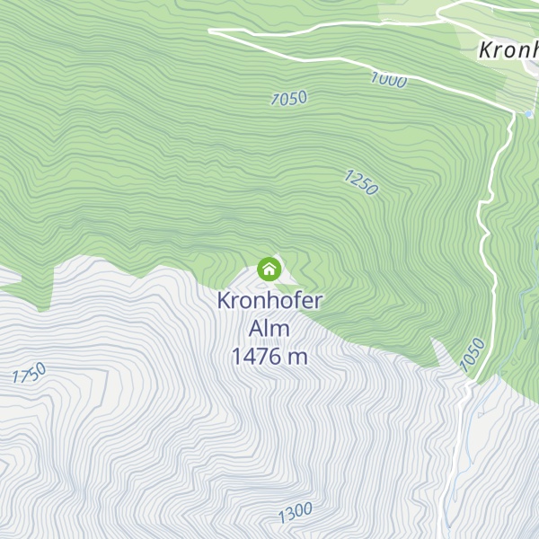 Map of Kronhofer Alm