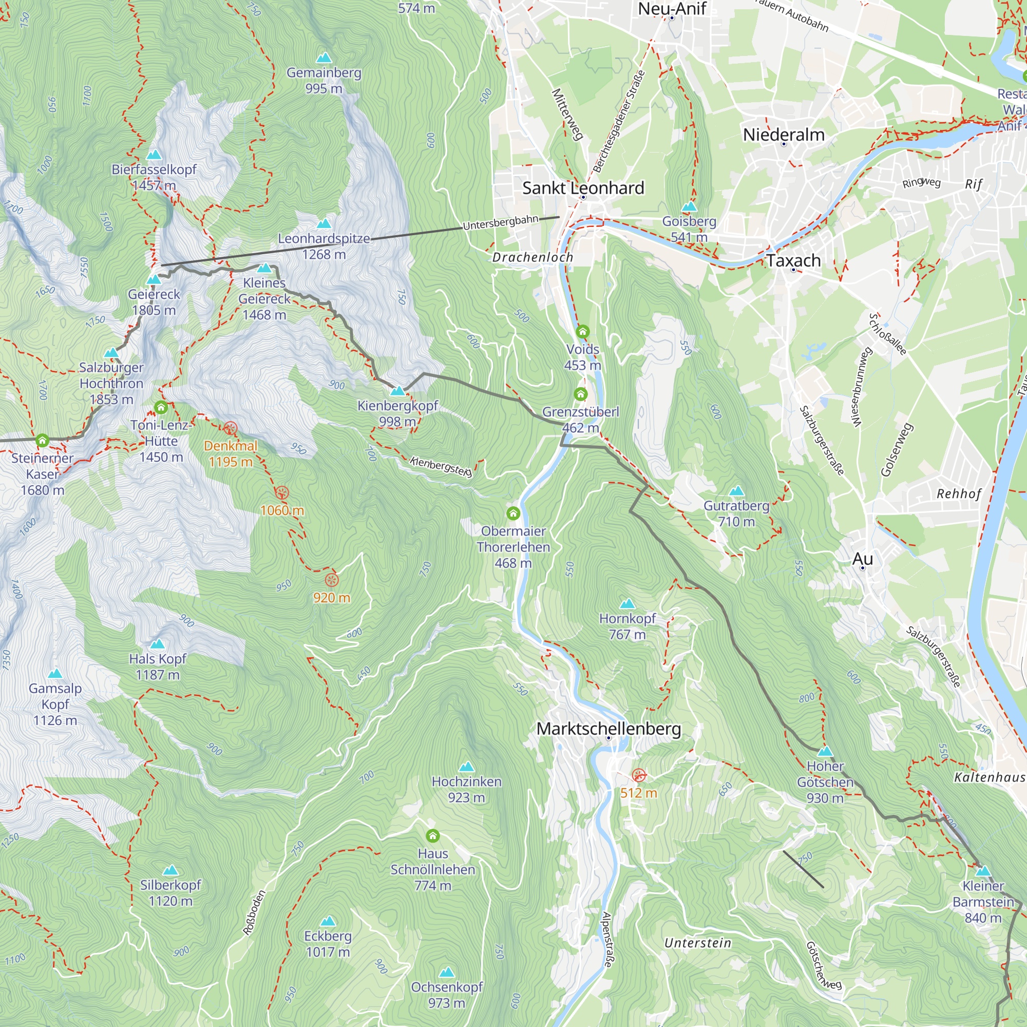 Obermaier Thorerlehen map