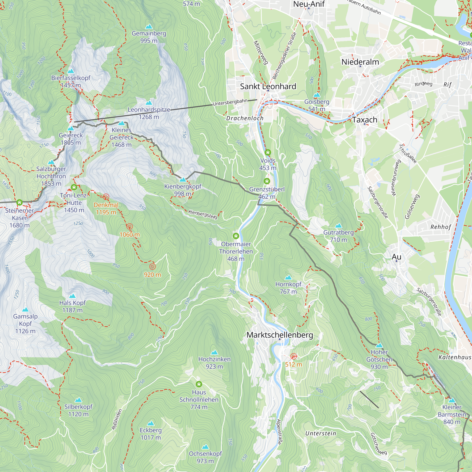 Obermaier Thorerlehen map