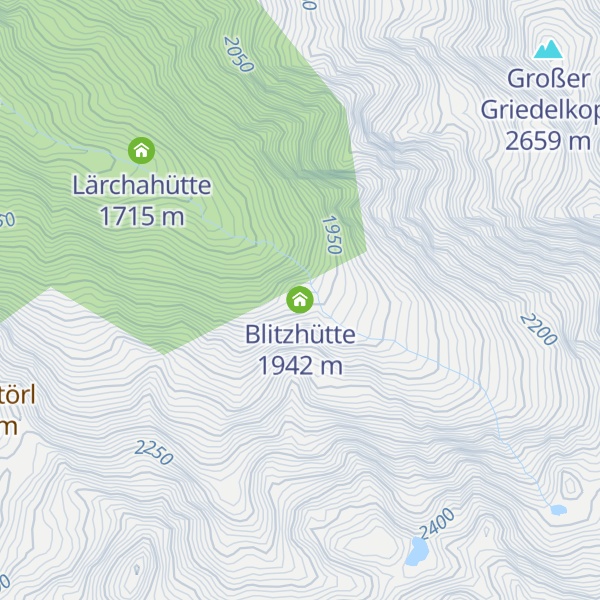 Map of Blitzhütte
