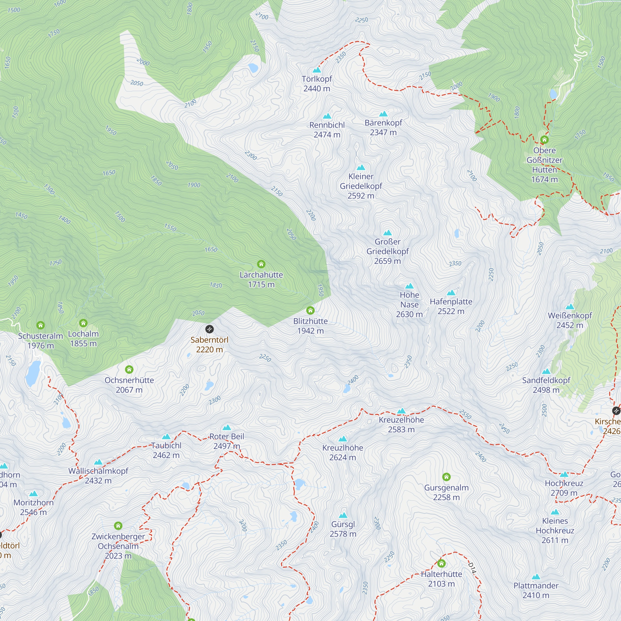 Blitzhütte map