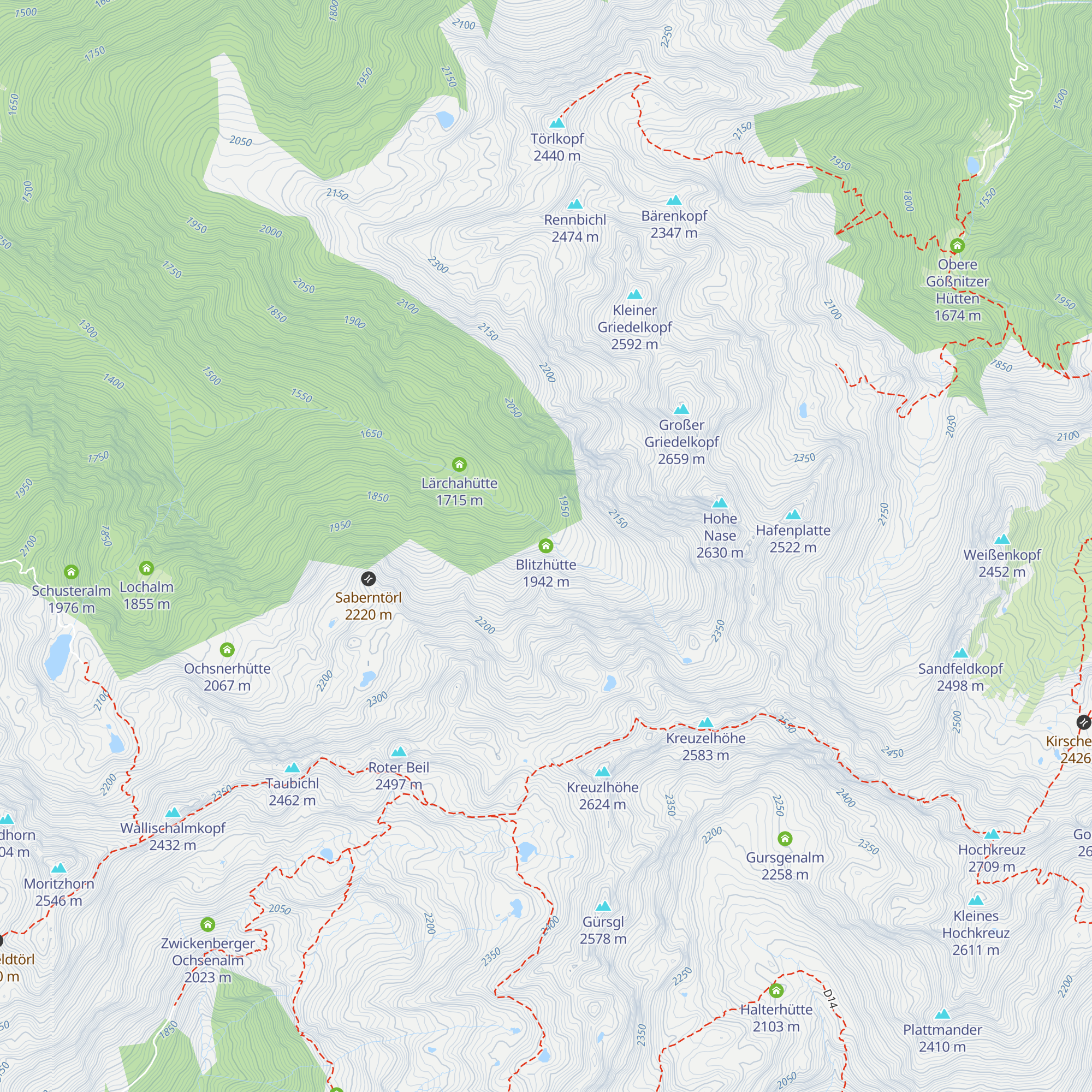 Blitzhütte map