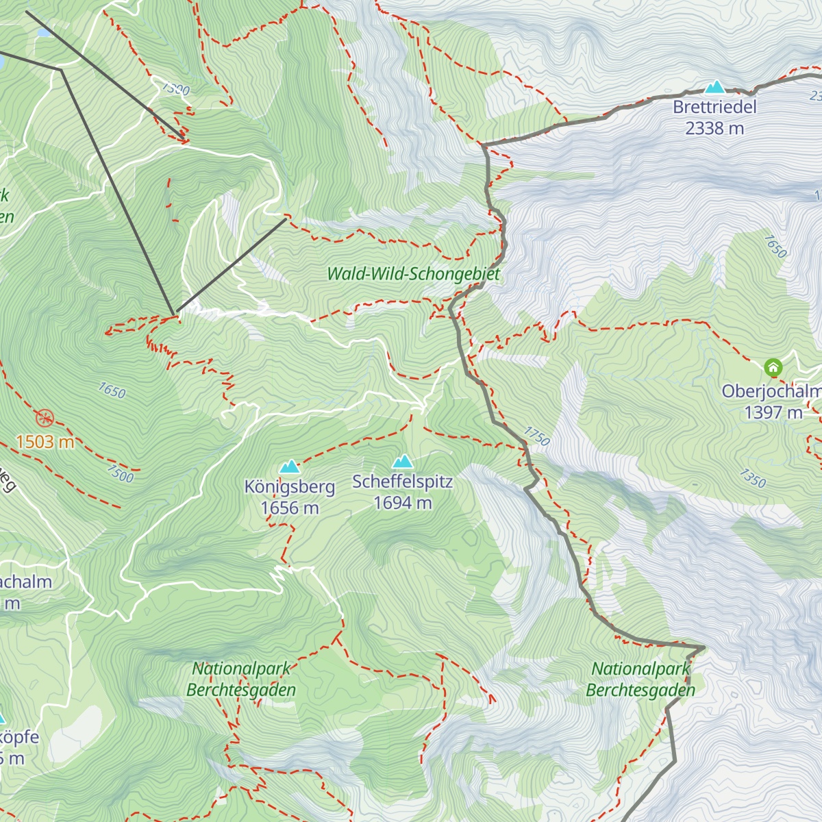 Schneibsteinhaus map