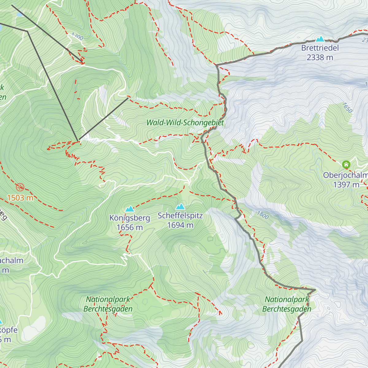 Schneibsteinhaus map