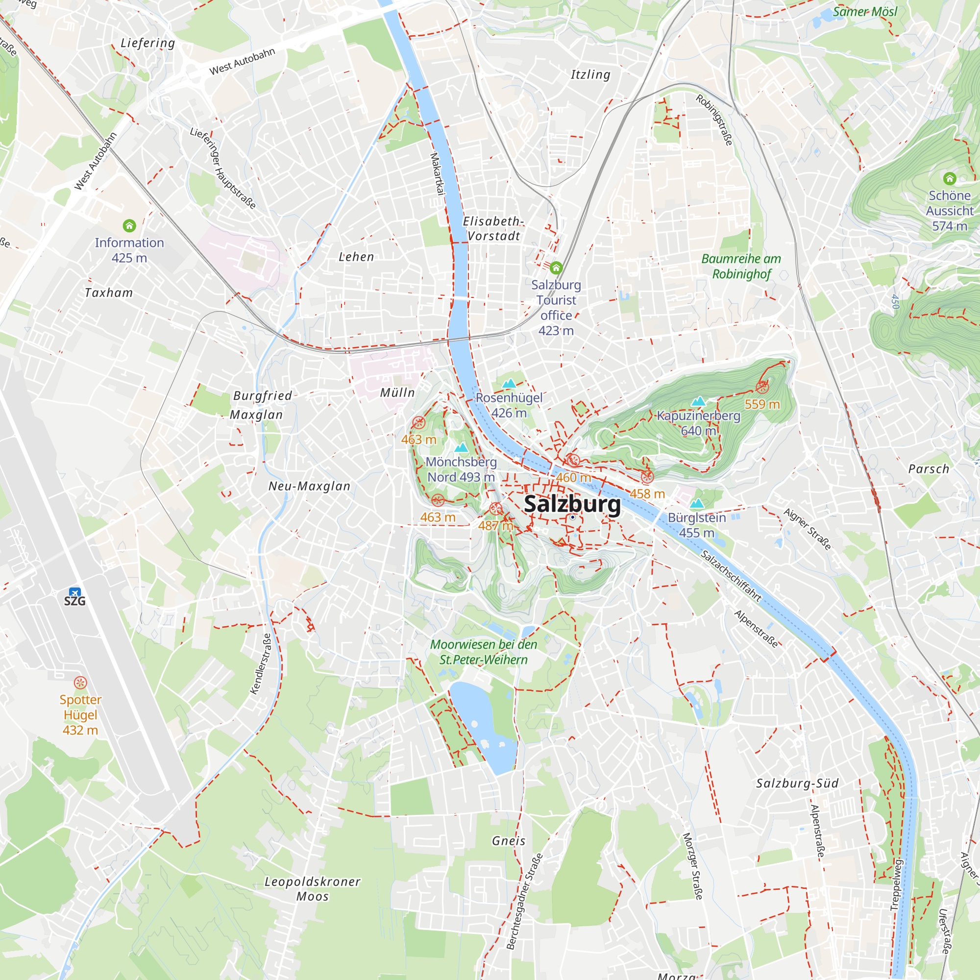 Stadt Alm map