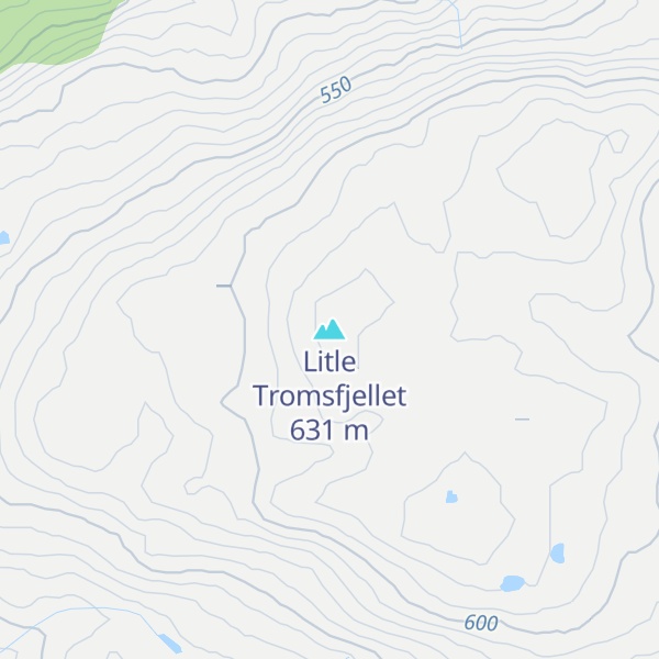 Map of Litle Tromsfjellet