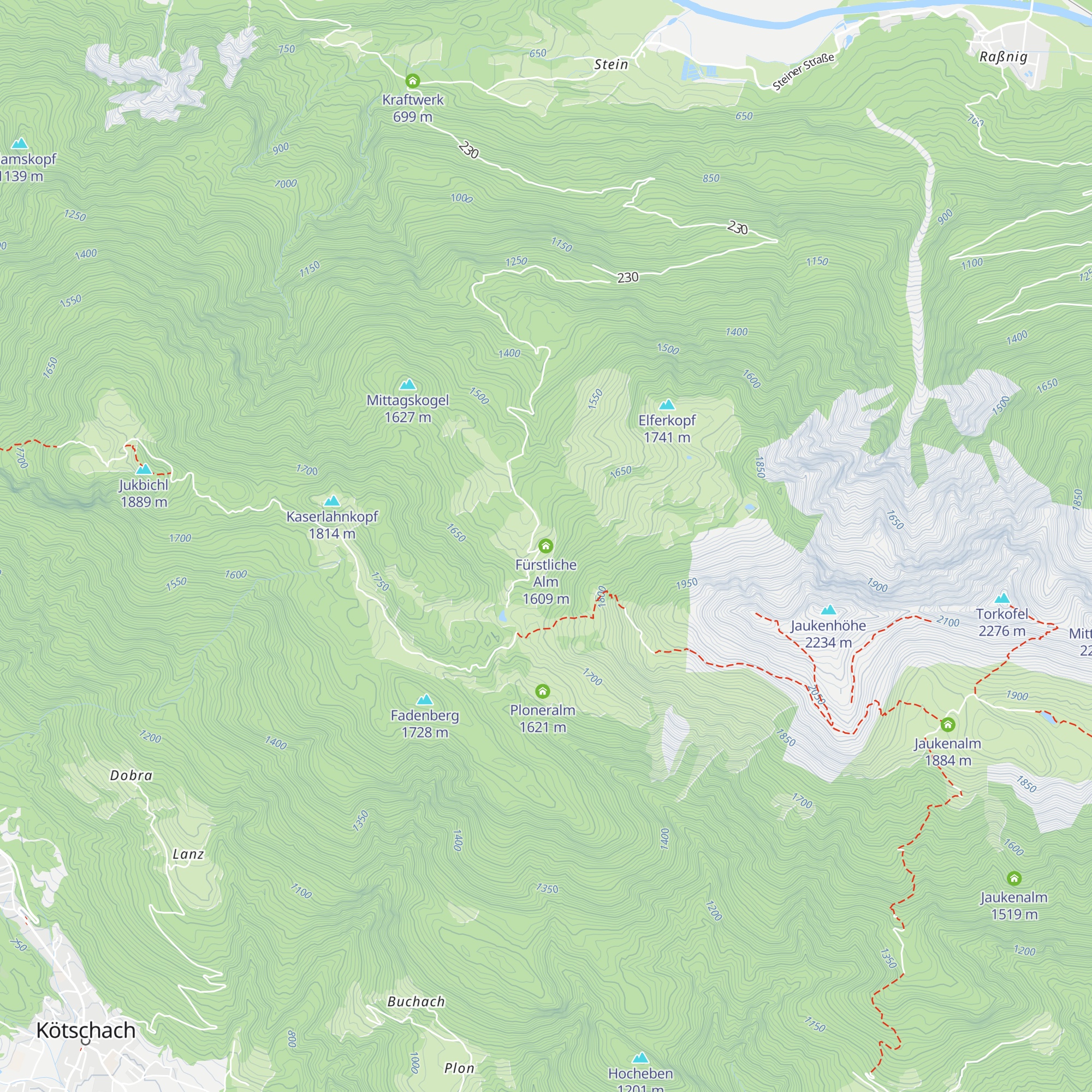 Fürstliche Alm map