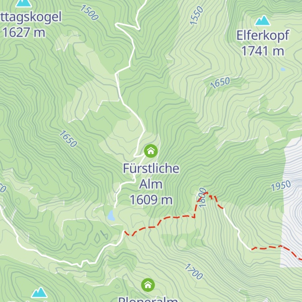 Map of Fürstliche Alm