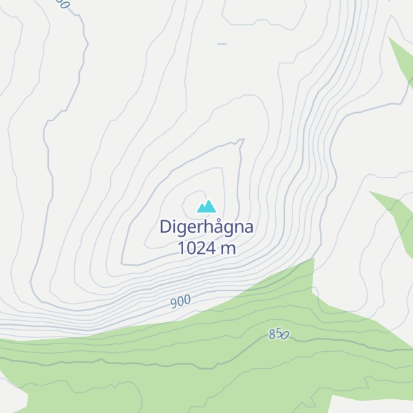 Map of Digerhågna