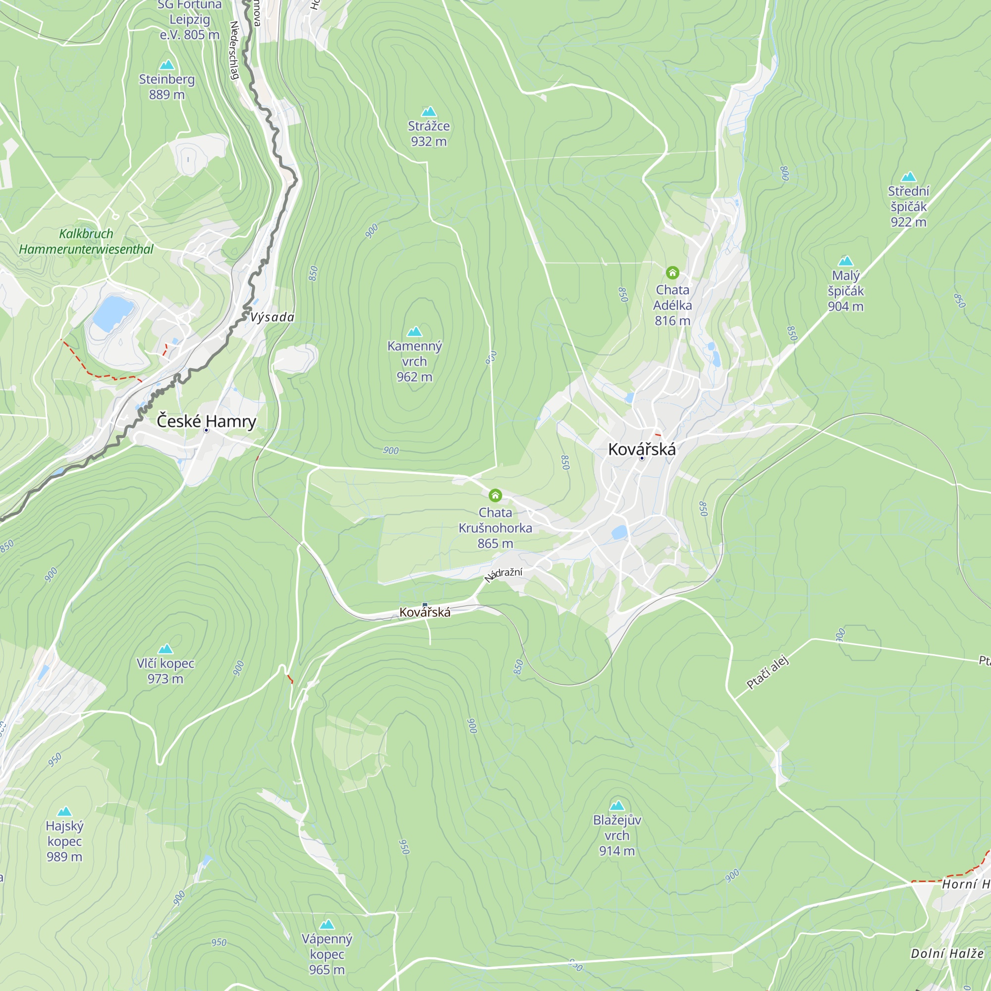 Chata Krušnohorka map