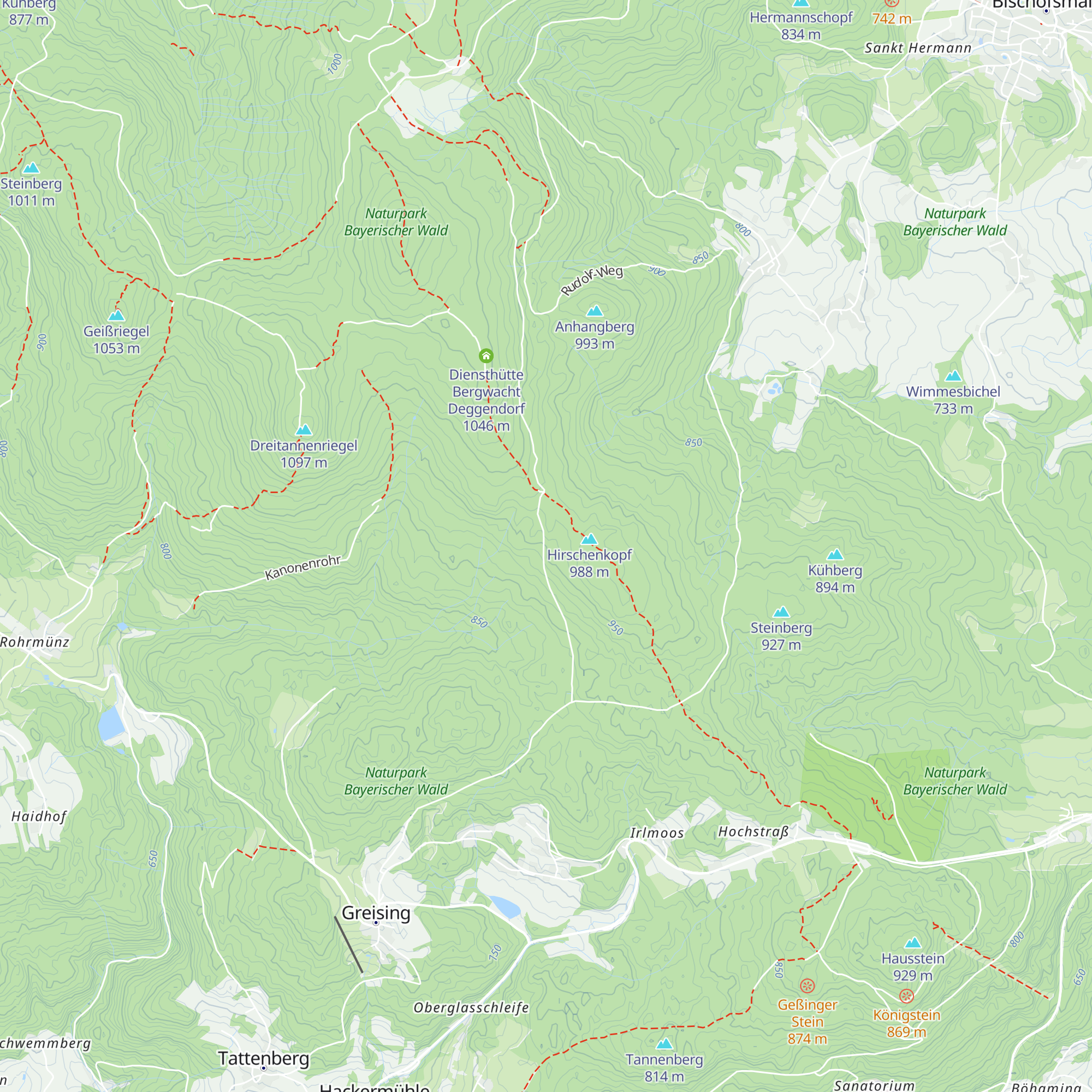 Hochwald - Hütte map