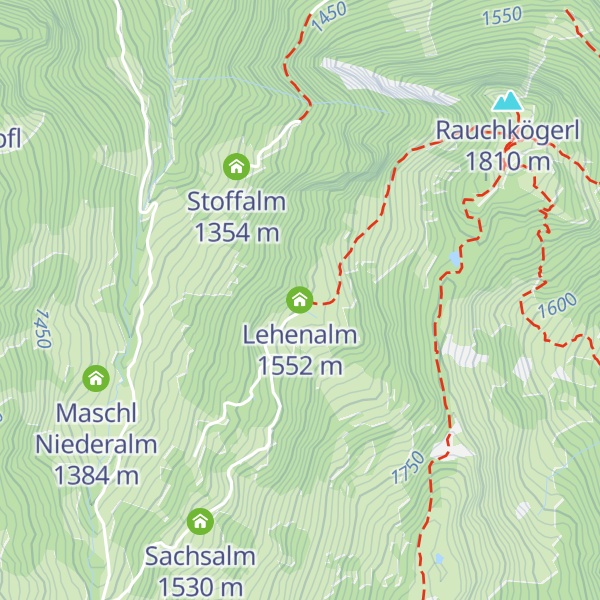 Map of Lehenalm