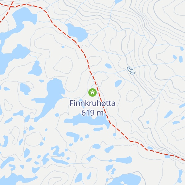 Map of Finnkruhøtta