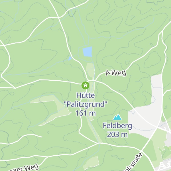 Map of Hütte "Palitzgrund"