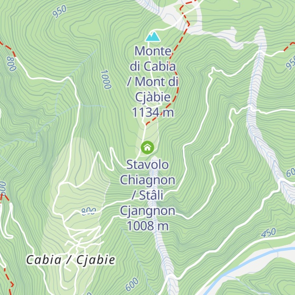 Map of Stavolo Chiagnon / Stâli Cjangnon