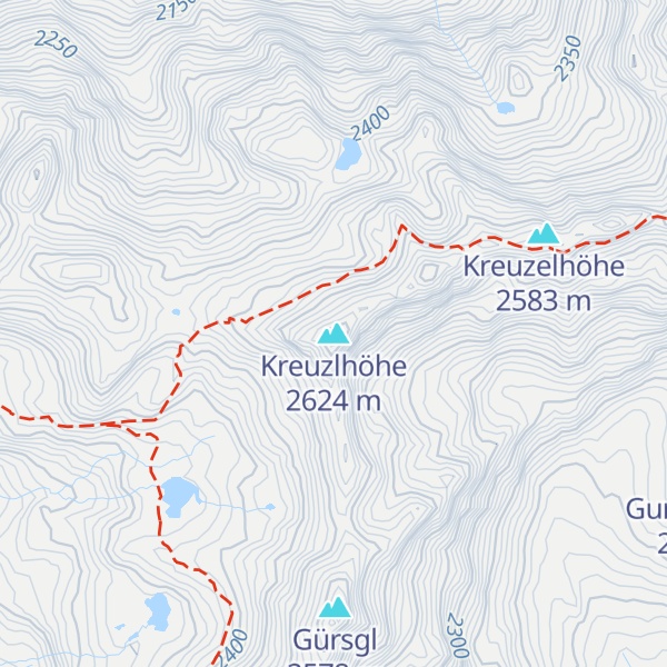 Map of Kreuzlhöhe