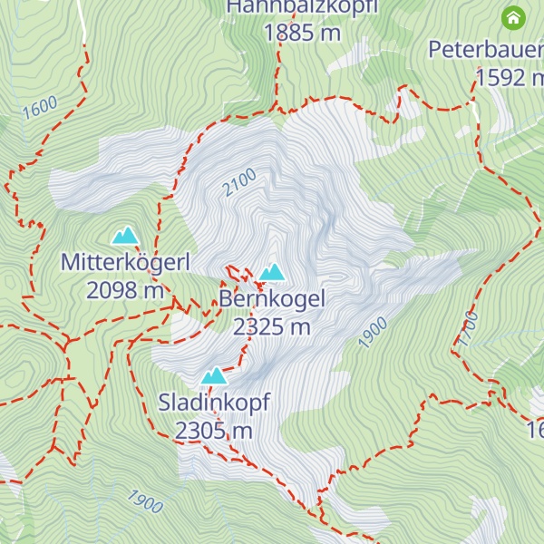Map of Bernkogel