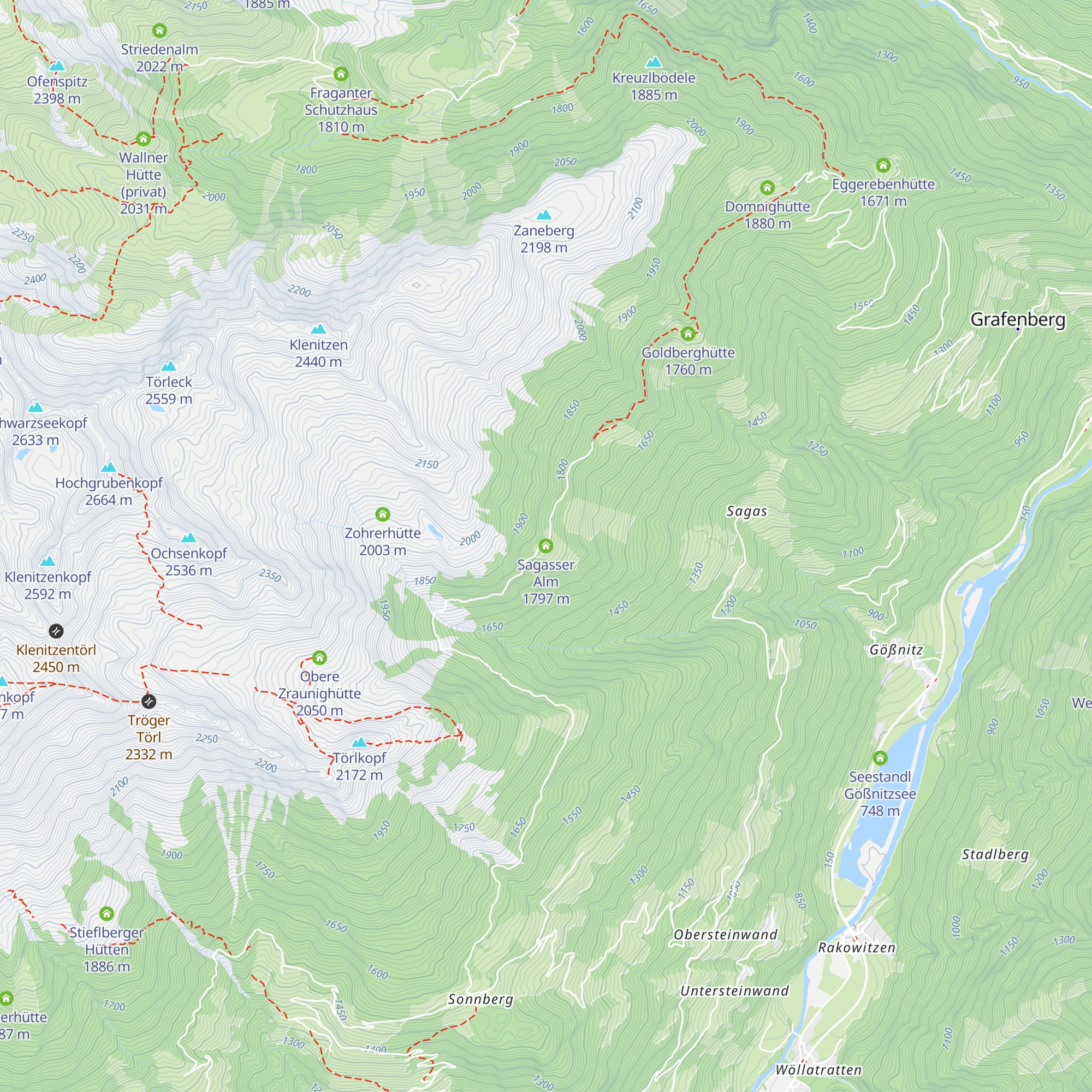 Sagasser Alm map