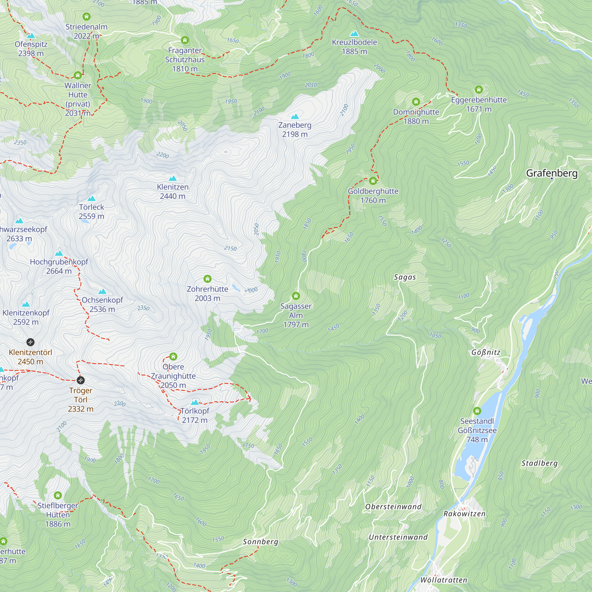 Sagasser Alm map