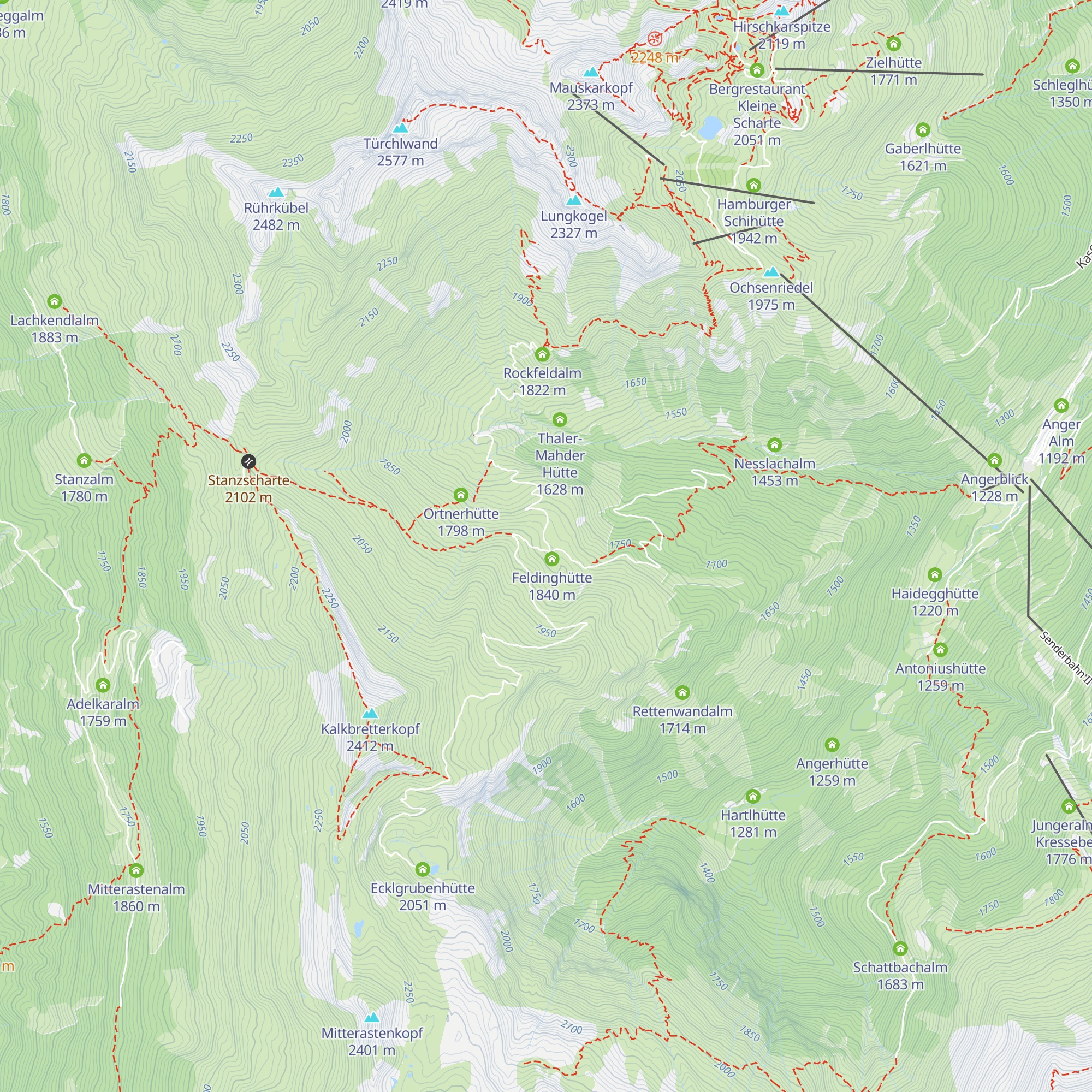 Simonlipp-Hütte map