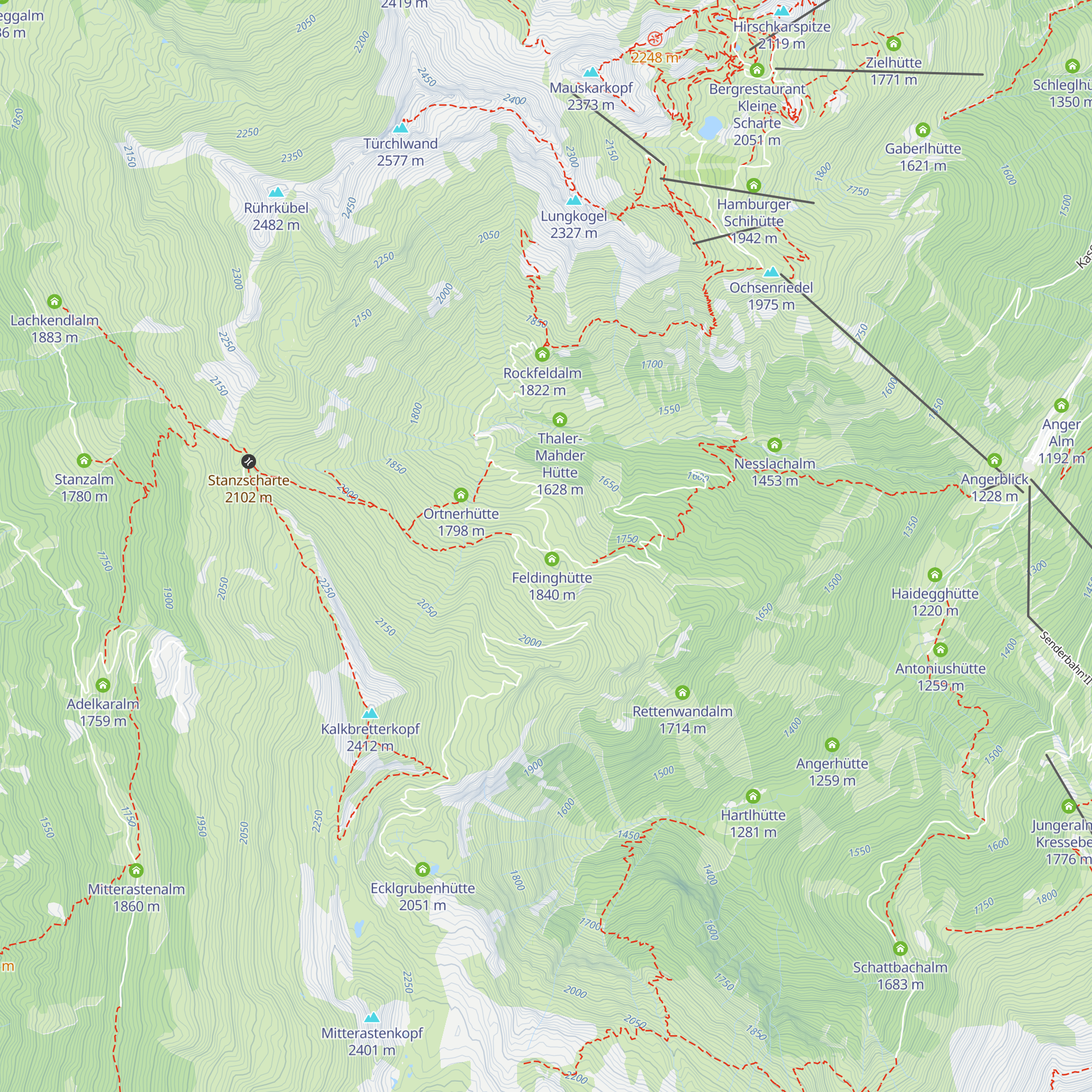 Simonlipp-Hütte map