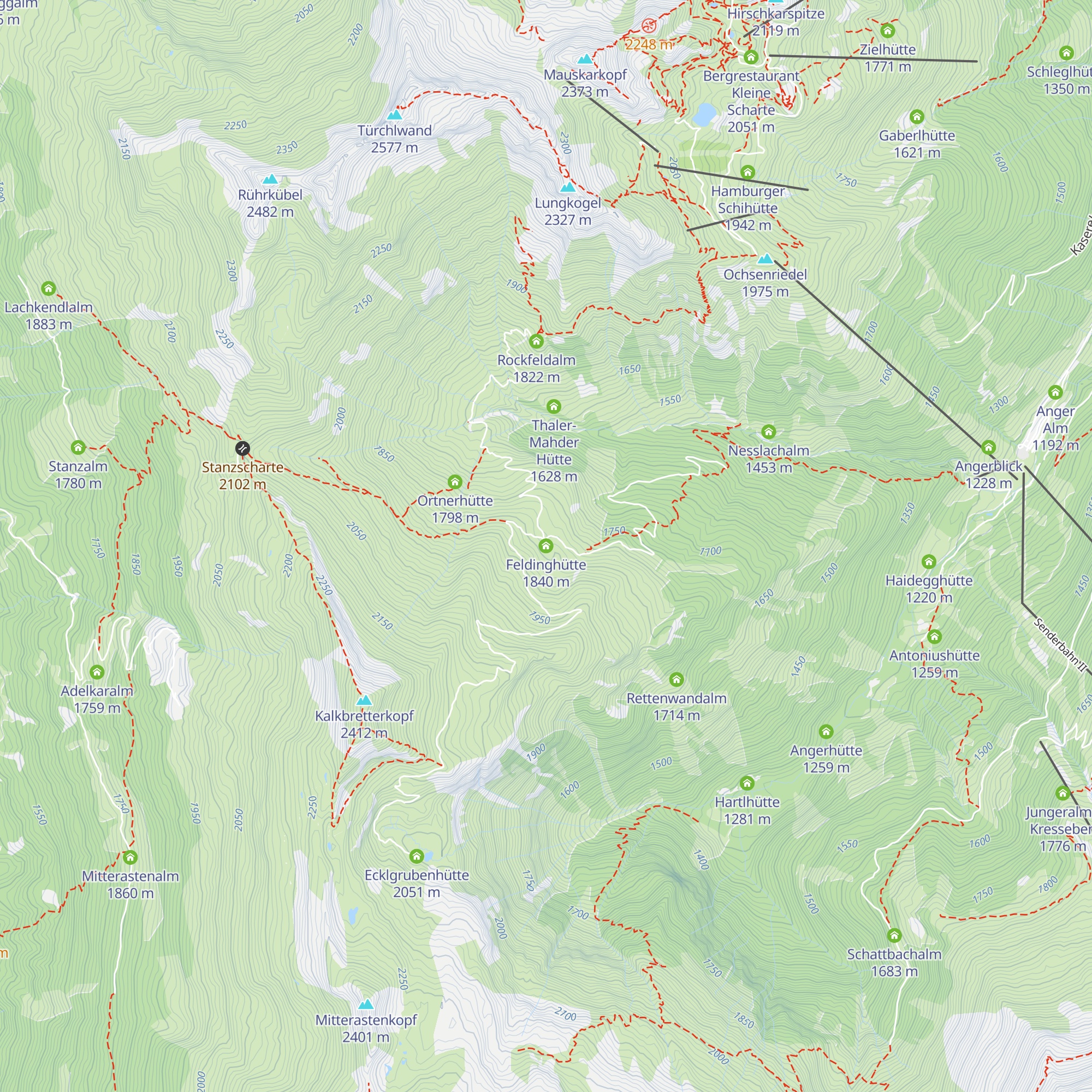 Feldinghütte map