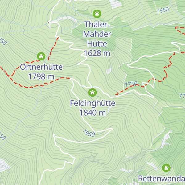Map of Feldinghütte