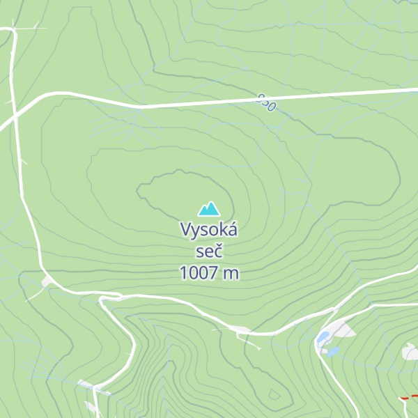 Map of Vysoká seč