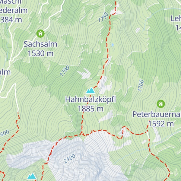 Map of Hahnbalzköpfl