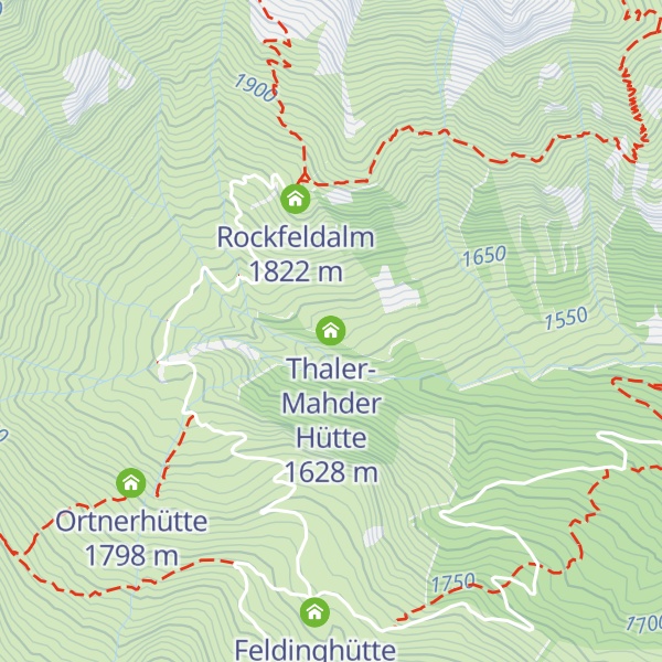 Map of Thaler-Mahder Hütte