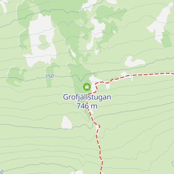 Map of Grofjällstugan