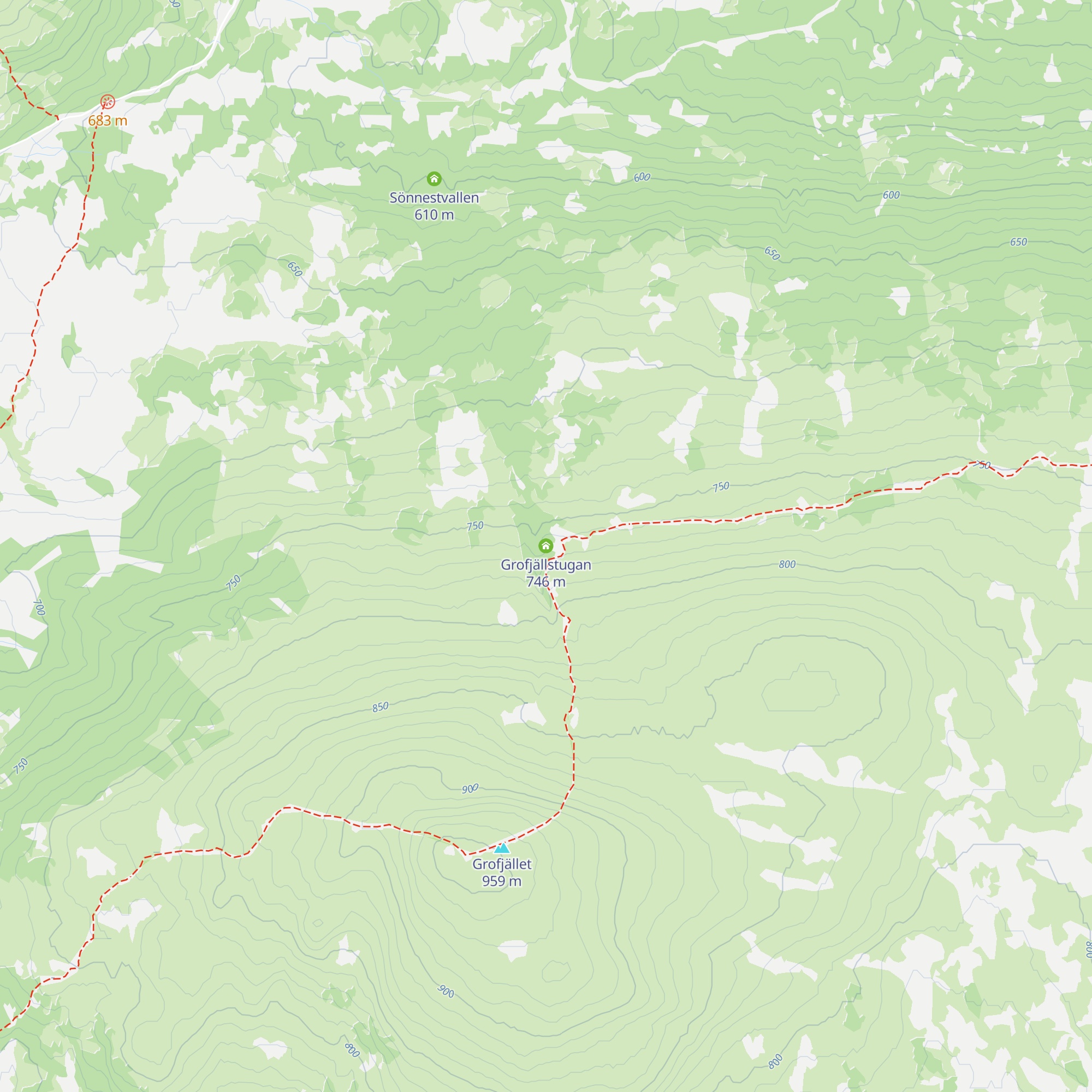 Grofjällstugan map