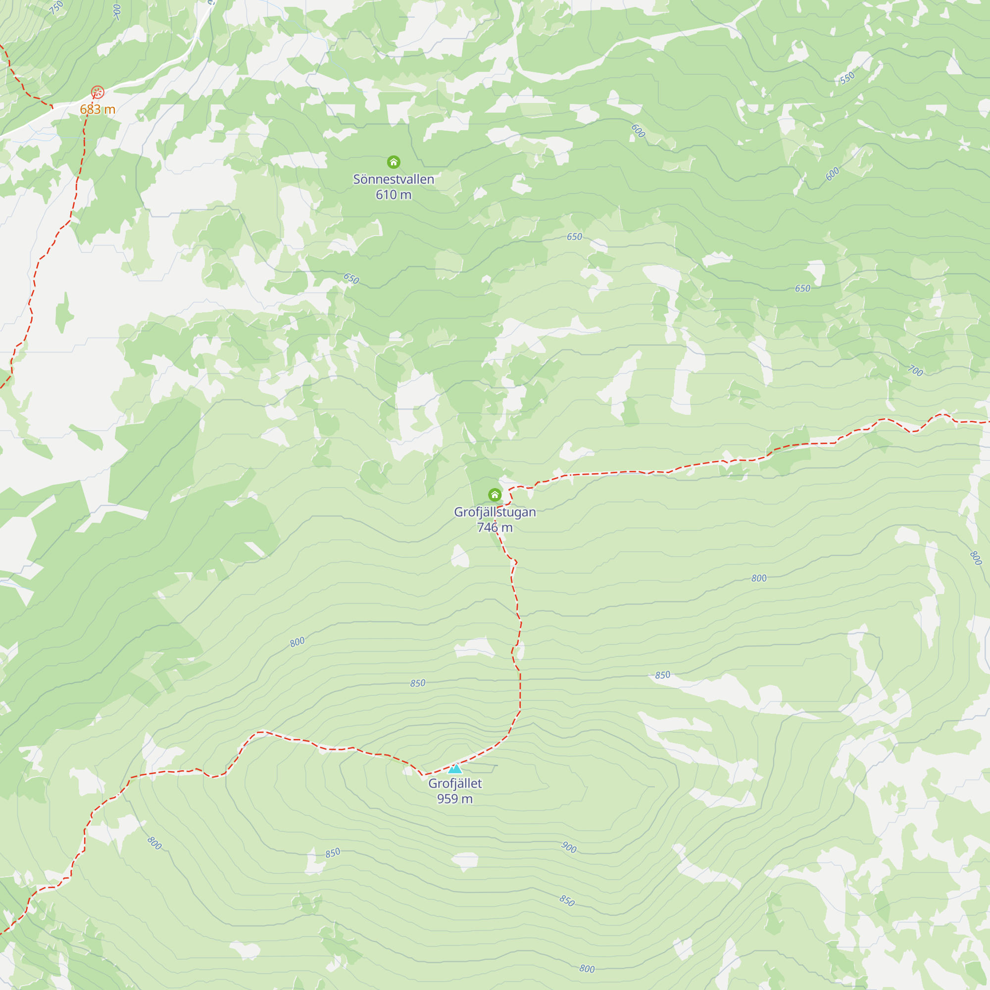 Grofjällstugan map
