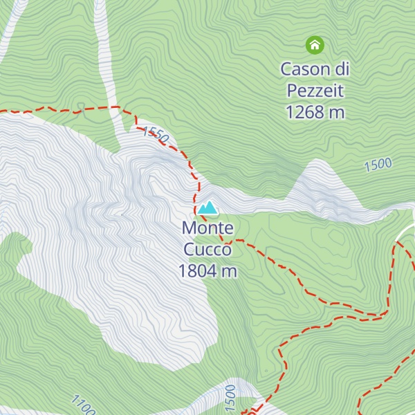 Map of Monte Cucco