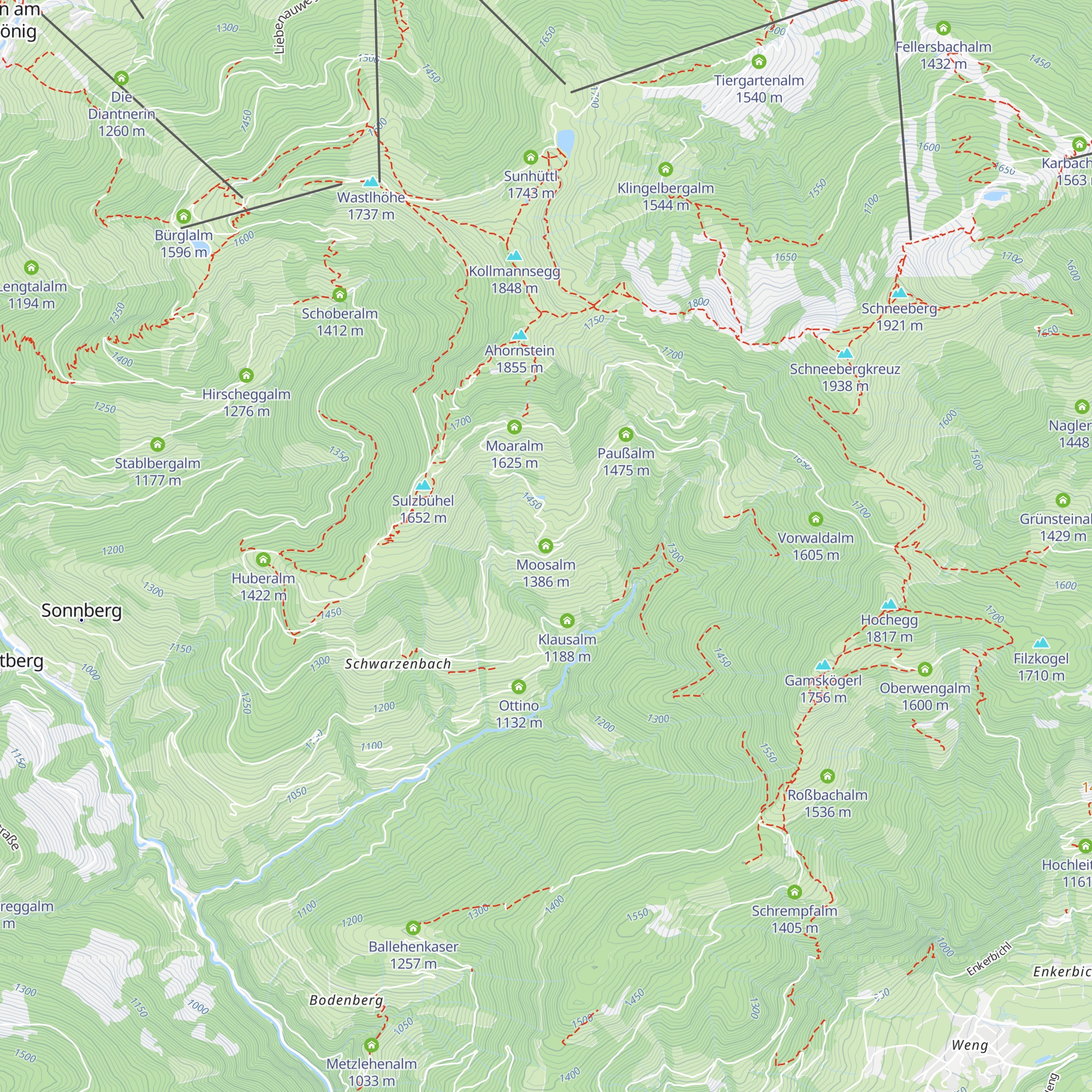 Moosalm map