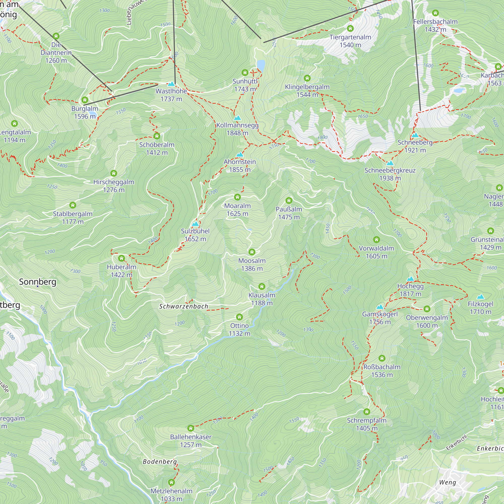 Moosalm map