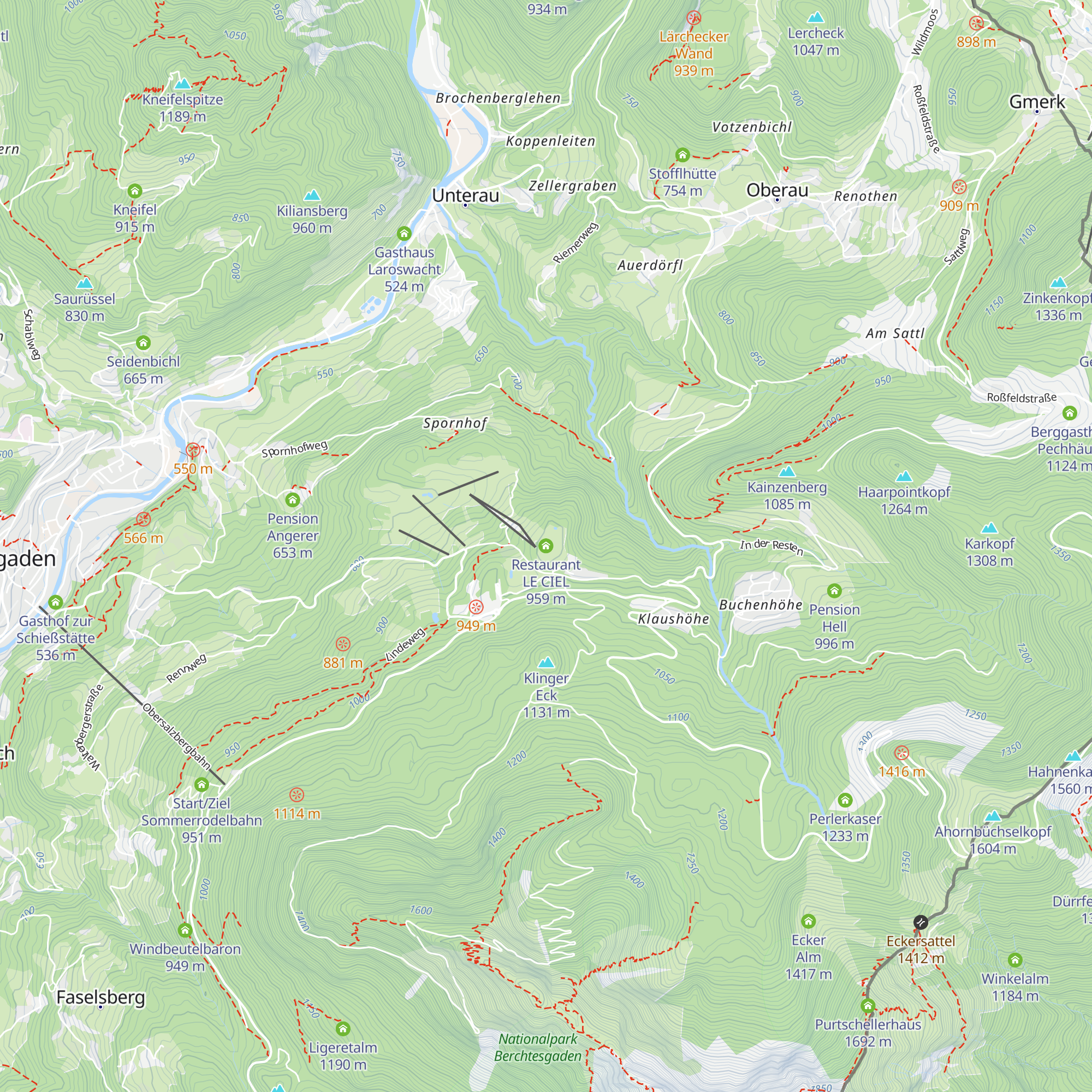 Restaurant LE CIEL map