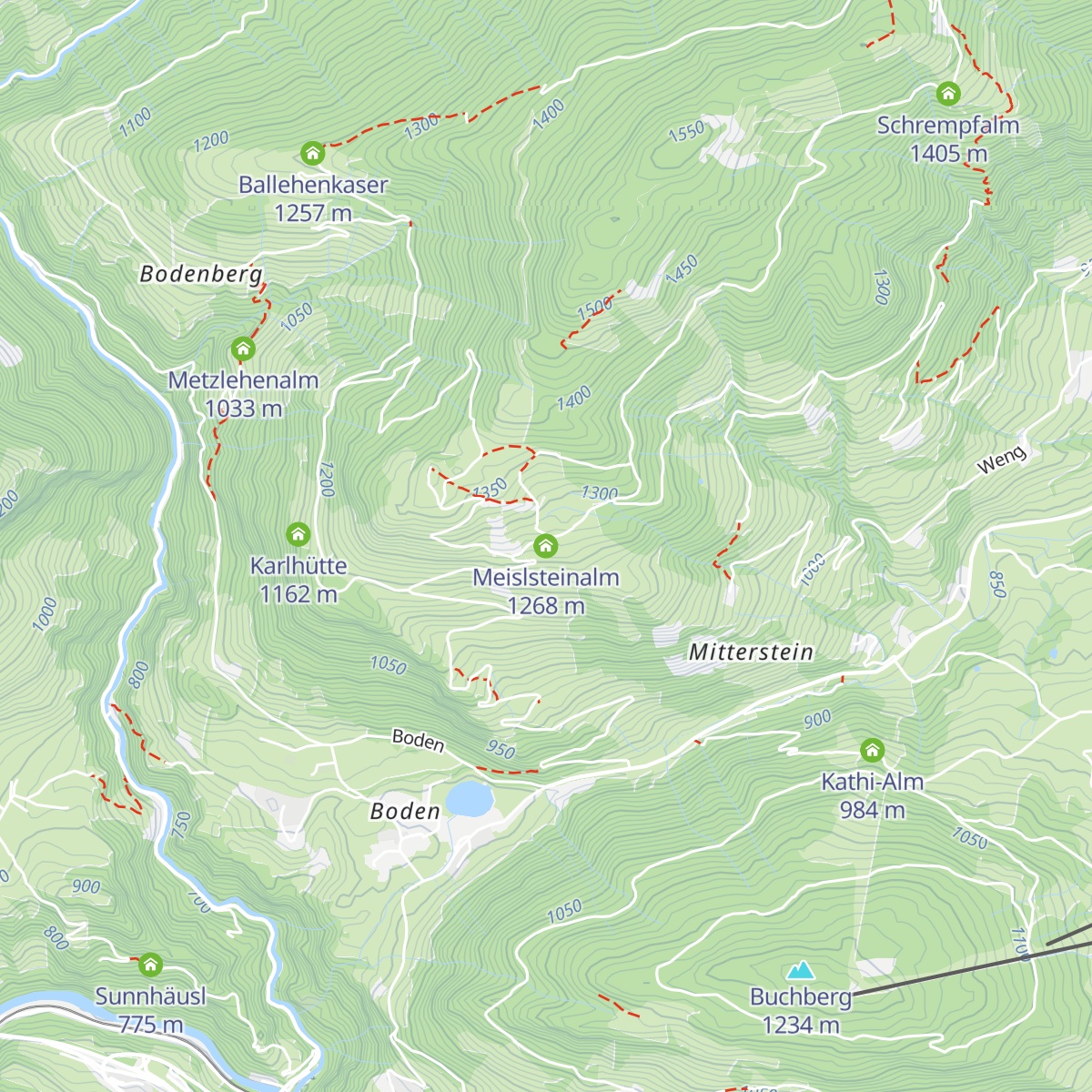Meislsteinalm map