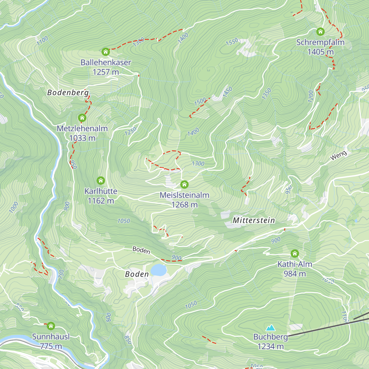 Meislsteinalm map