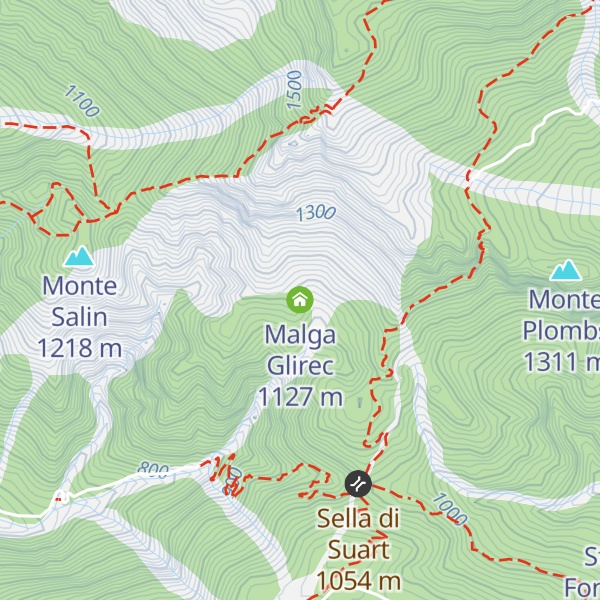 Map of Malga Glirec